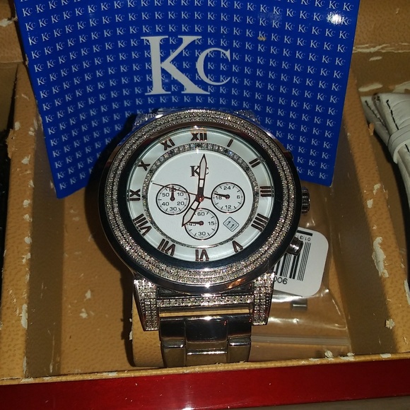 SOLD**** KC Diamond Watch Stainless Steel - Picture 2 of 6